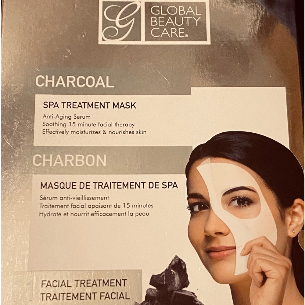 Global Beauty Care Charcoal Anti-Aging Spa Facial Treatment Mask